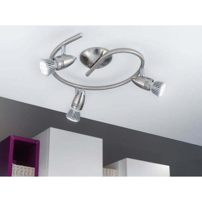 Carregue imagem no visualizador da galeriaFoco LED de Parede e Teto Ajustável Níquel Fosco e Cromado MAGNUM-LED EGLO
