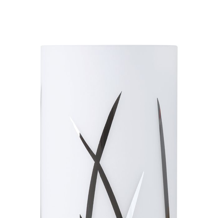 Chargez l'image dans la visionneuse de la galerie, Candeeiro de Mesa com Cilindro de Vidro Branco e Metal Cromado RIVATO EGLO
