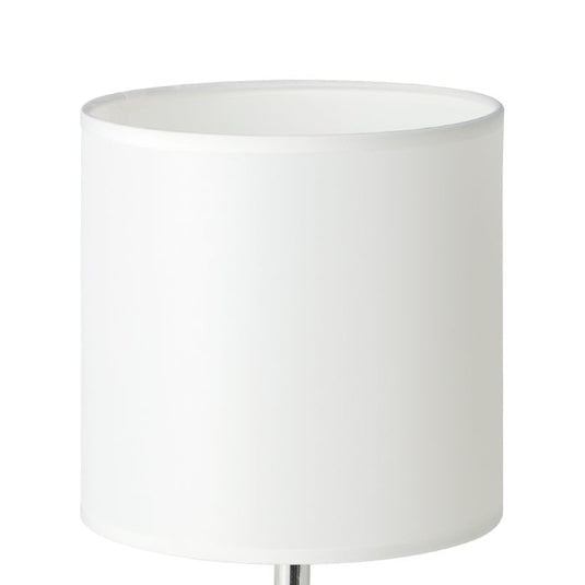 Candeeiro de Mesa com Base em Cerâmica e Abajur em Tecido Branco TRONDIO EGLO