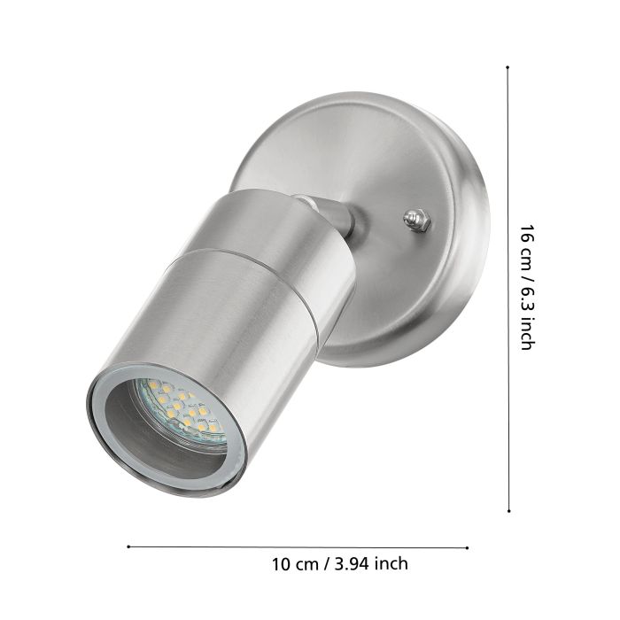Chargez l'image dans la visionneuse de la galerie, Aplique de Parede para Exterior com LED e Aço Inoxidável STOCKHOLM 1 EGLO
