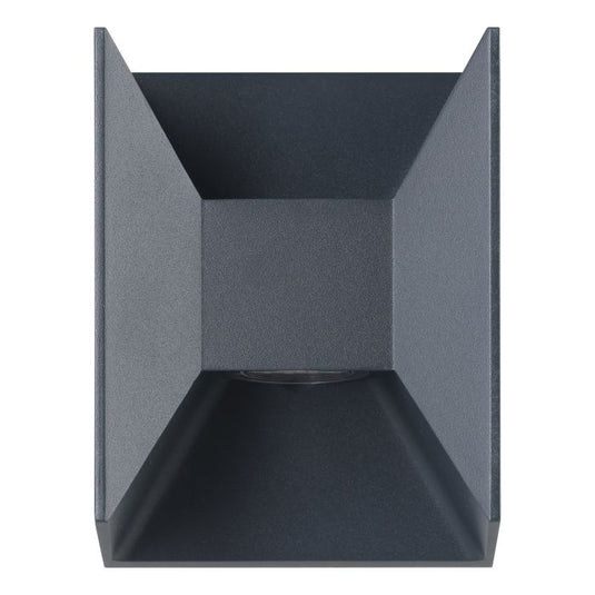 Aplique de Parede Exterior com LED e Alumínio Fundido Preto MORINO EGLO