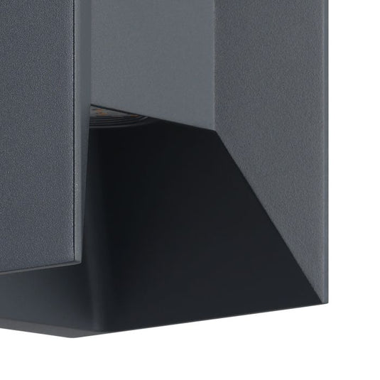 Aplique de Parede Exterior com LED e Alumínio Fundido Preto MORINO EGLO