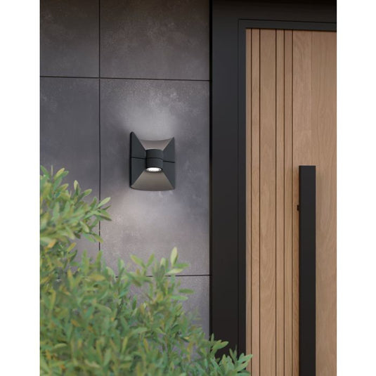 Aplique de Parede para Exterior LED Antracite REDONDO EGLO