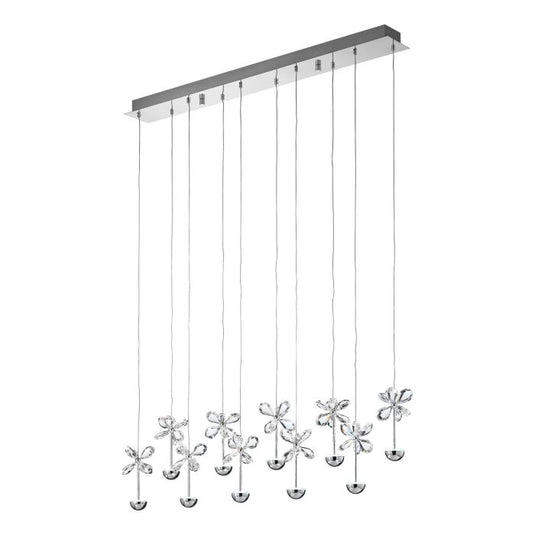 Candeeiro de Teto Suspenso PIANOPOLI EGLO em Aço Inoxidável com LEDs