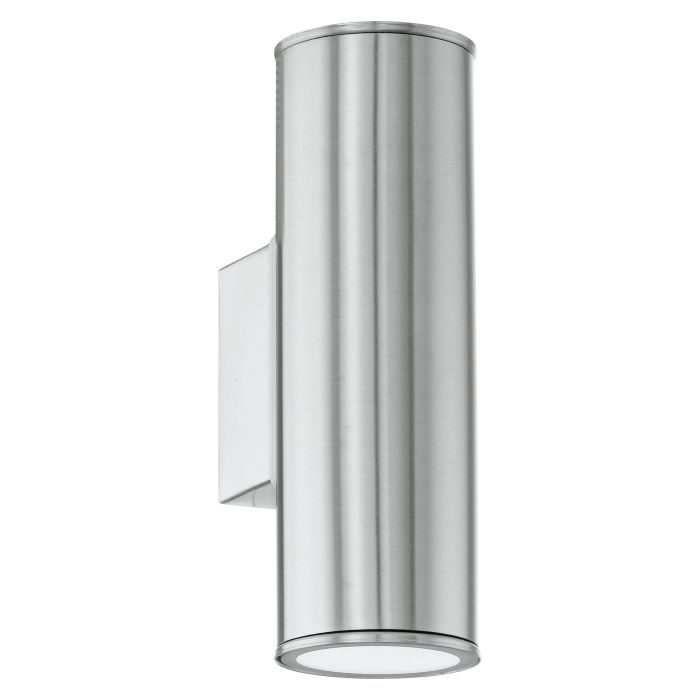Load image into Gallery viewer, Aplique de Parede Exterior LED com Corpo Cilíndrico em Metal Cromado RIGA EGLO
