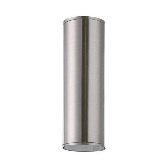 Aplique de Parede Exterior LED com Corpo Cilíndrico em Metal Cromado RIGA EGLO