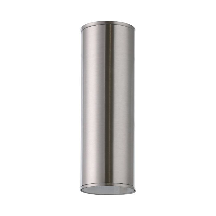 Load image into Gallery viewer, Aplique de Parede Exterior LED com Corpo Cilíndrico em Metal Cromado RIGA EGLO
