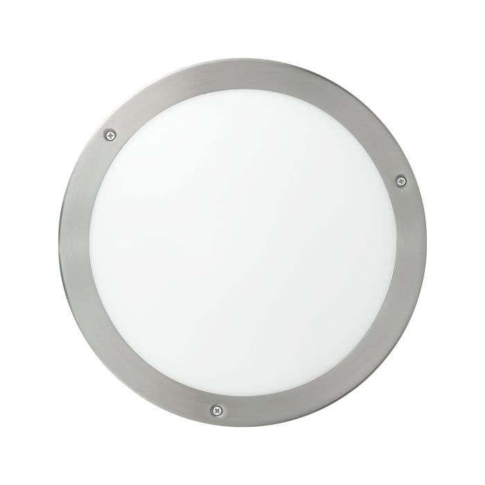 Load image into Gallery viewer, Plafon LED Exterior com Aço Inoxidável e Vidro Branco VENTO 1 EGLO
