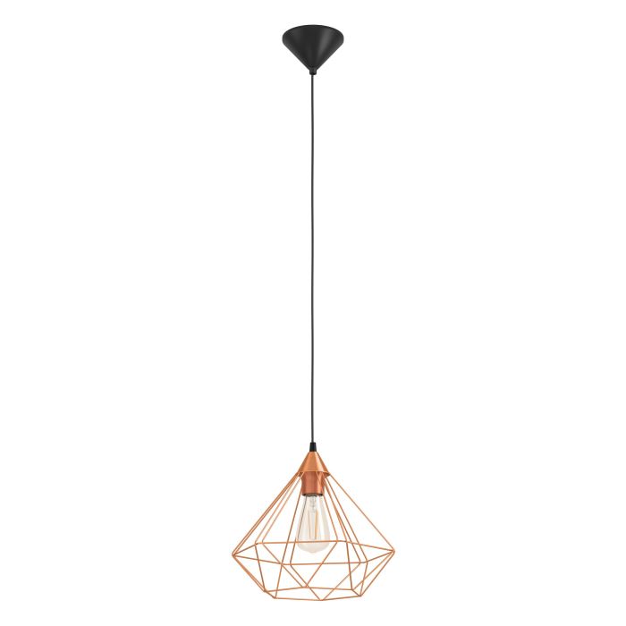 Load image into Gallery viewer, Candeeiro de Teto Suspenso TARBES com Abajur de Arame Cobre
