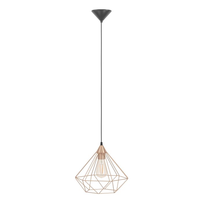 Load image into Gallery viewer, Candeeiro de Teto Suspenso TARBES com Abajur de Arame Cobre

