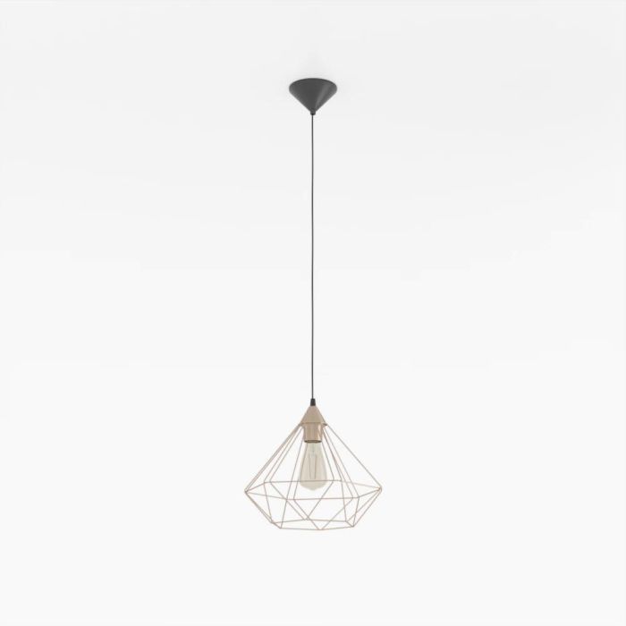 Load image into Gallery viewer, Candeeiro de Teto Suspenso TARBES com Abajur de Arame Cobre
