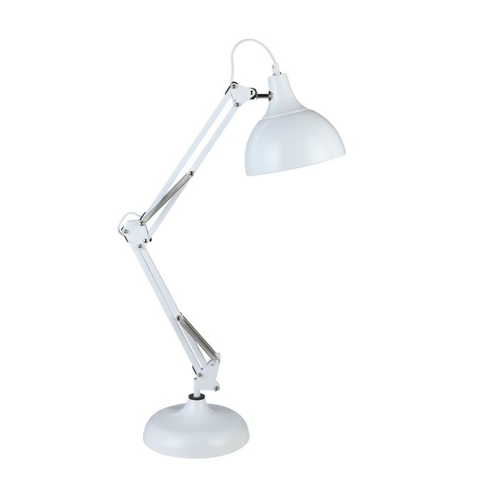 Load image into Gallery viewer, Candeeiro de Mesa com Abajur Regulável Branco BORGILLIO EGLO
