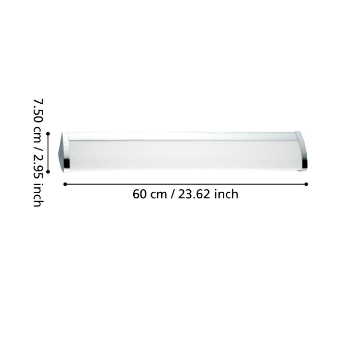 Load image into Gallery viewer, Plafon LED de Parede Metal Cromado com Luz Branca Neutra GITA 2 EGLO
