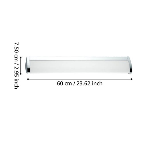 Plafon LED de Parede Metal Cromado com Luz Branca Neutra GITA 2 EGLO