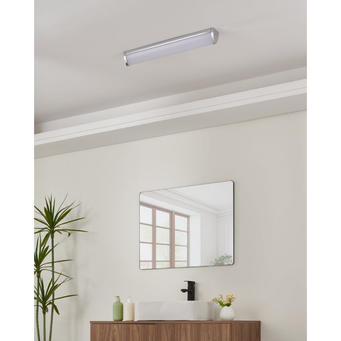 Load image into Gallery viewer, Plafon LED de Parede Metal Cromado com Luz Branca Neutra GITA 2 EGLO
