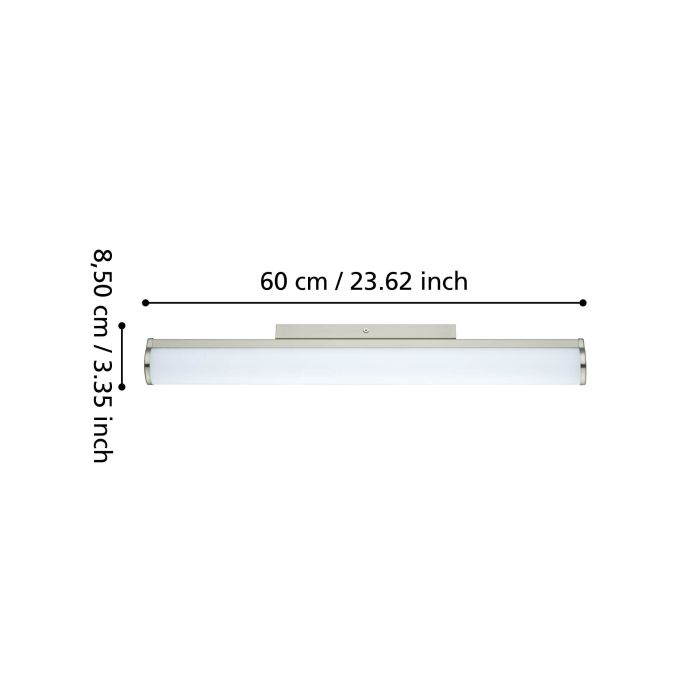 Load image into Gallery viewer, Aplique de Parede LED com Tubo de Vidro Branco 60 cm CALNOVA EGLO
