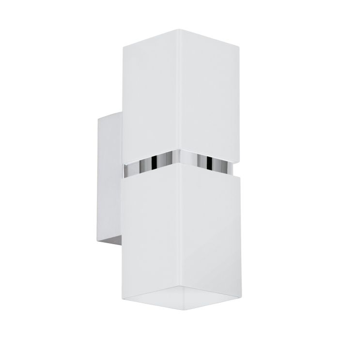 Carregue imagem no visualizador da galeriaAplique de Parede LED Branco com Detalhes Cromados PASSA EGLO
