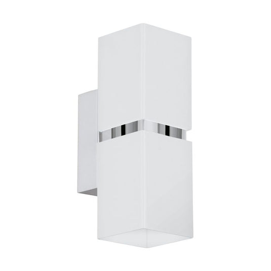 Aplique de Parede LED Branco com Detalhes Cromados PASSA EGLO