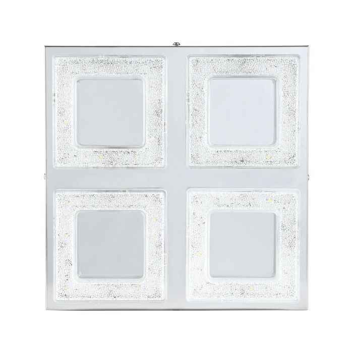Cargue la imagen en el visor de la galería, Plafon LED com Cristais Transparente e Metal Cromado FRADELO EGLO
