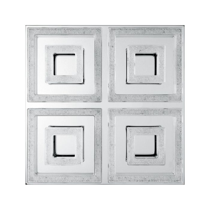 Carregue imagem no visualizador da galeriaCandeeiro de Teto LED Quadrado Cromado com Cristais FRADELO EGLO
