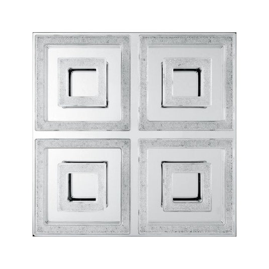 Candeeiro de Teto LED Quadrado Cromado com Cristais FRADELO EGLO