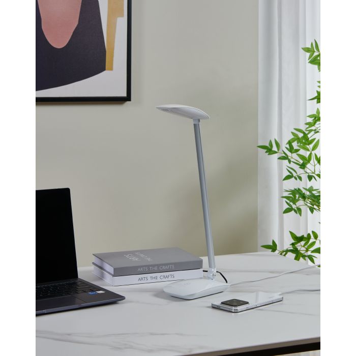 Chargez l'image dans la visionneuse de la galerie, Candeeiro de Mesa LED com USB e Braço Ajustável CAJERO EGLO
