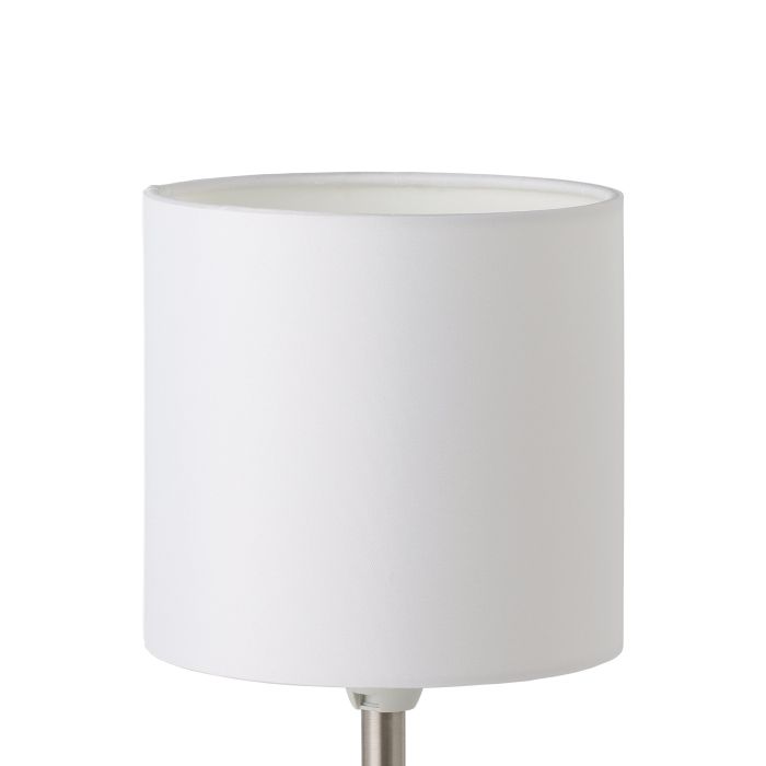 Chargez l'image dans la visionneuse de la galerie, Candeeiro de mesa com base metálica níquel mate e abajur branco PASTERI EGLO
