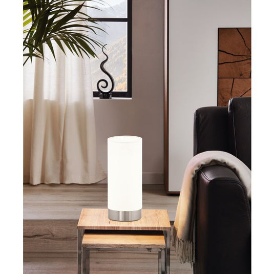 Candeeiro de Mesa com Vidro Branco Satinado DAMASCO 1 EGLO