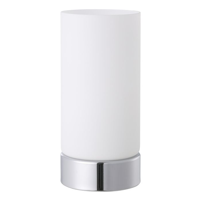 Chargez l'image dans la visionneuse de la galerie, Candeeiro de Mesa com Vidro Acetinado Branco e Base Cromada DAMASCO 1 EGLO
