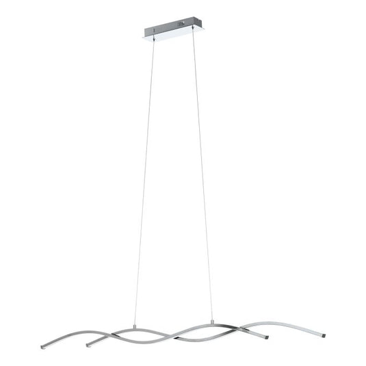 Candeeiro de Teto LED Suspenso em Metal Cromado 120cm LASANA 2 EGLO