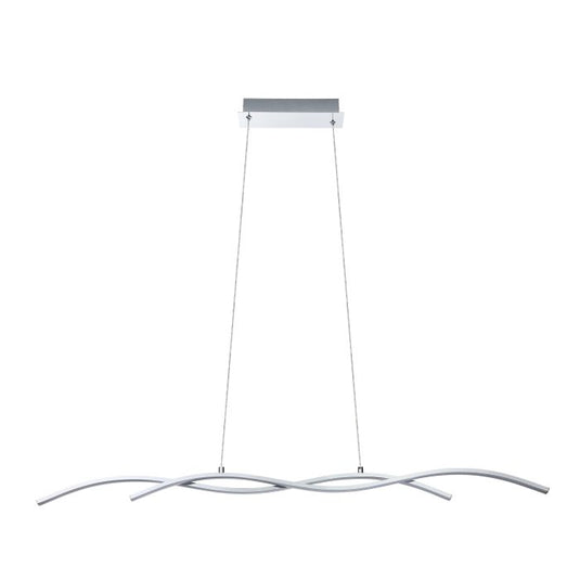 Candeeiro de Teto LED Suspenso em Metal Cromado 120cm LASANA 2 EGLO