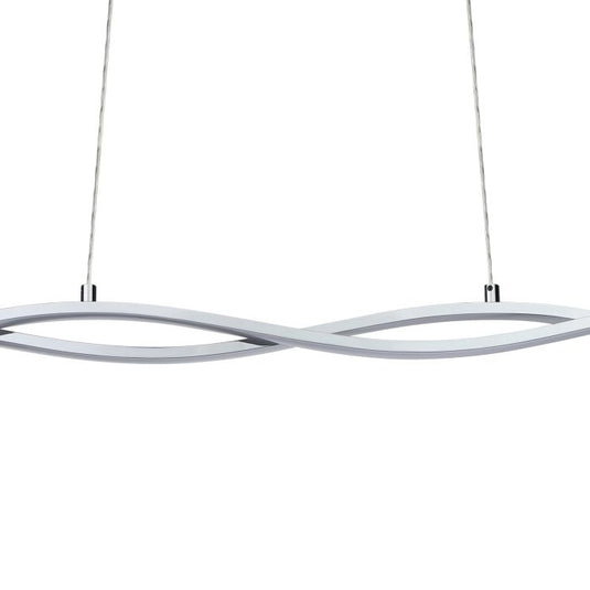 Candeeiro de Teto LED Suspenso em Metal Cromado 120cm LASANA 2 EGLO