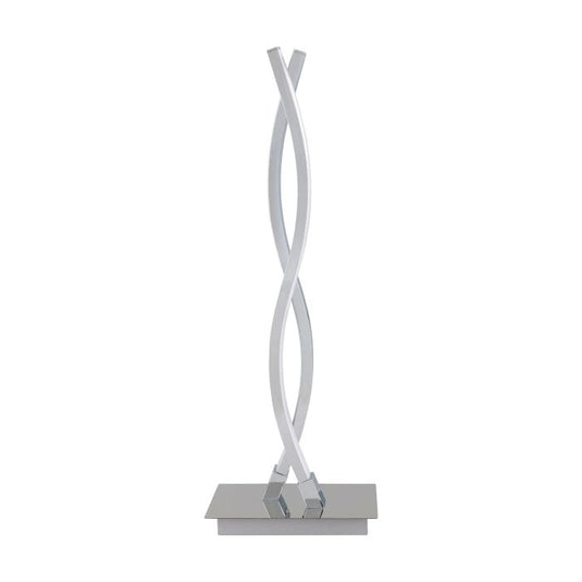 Candeeiro de Mesa LED com Dois Perfis Curvos em Metal Cromado LASANA 2 EGLO