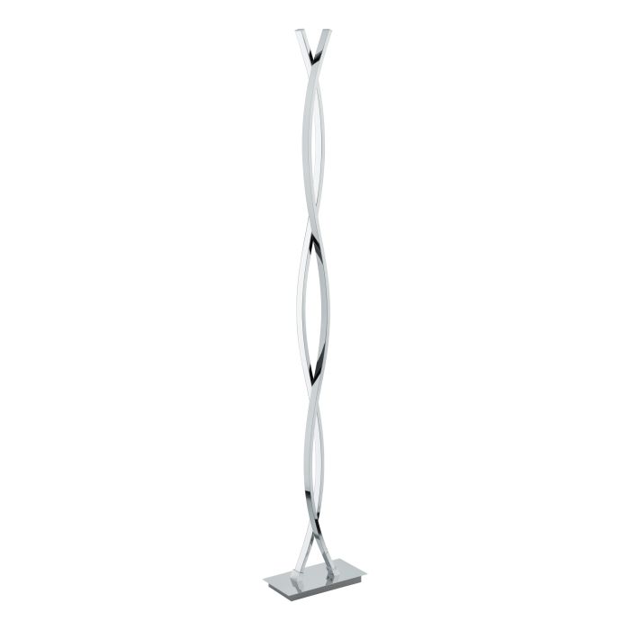Carregue imagem no visualizador da galeriaLASANA 2 Candeeiro de Pé LED Metal Cromado Luz Branca Quente
