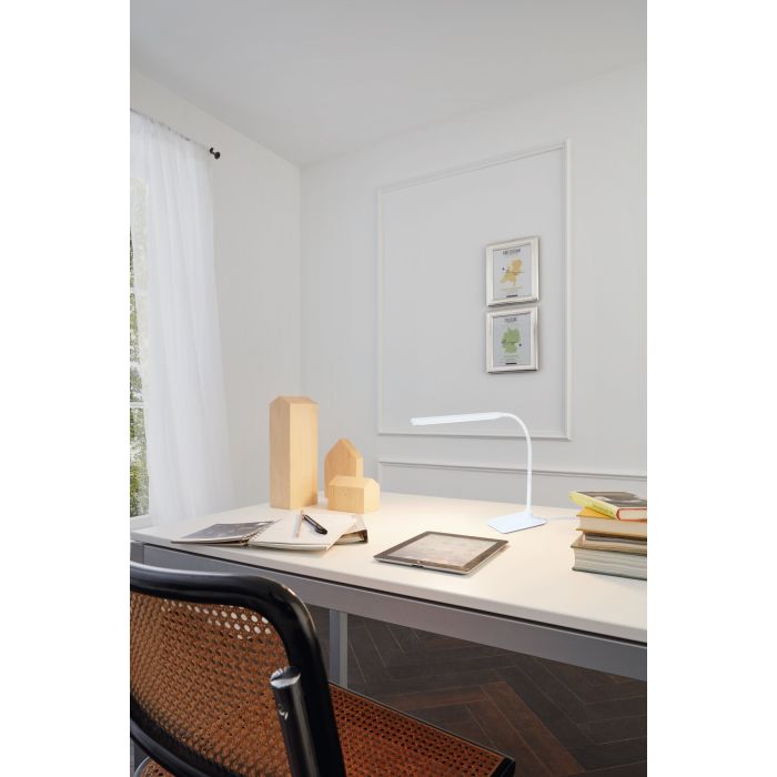 Carregue imagem no visualizador da galeriaCandeeiro de Mesa com LED Branco Neutro e Cabeça Ajustável LAROA EGLO
