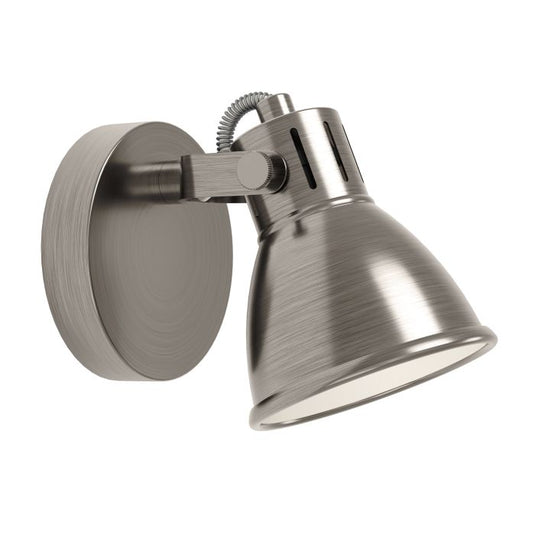 Foco LED de Parede e Teto com Suporte Metálico Níquel SERAS EGLO