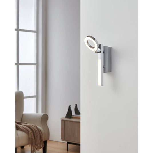 Foco LED de Parede com Estrutura Cromada CARDILLIO 1 EGLO