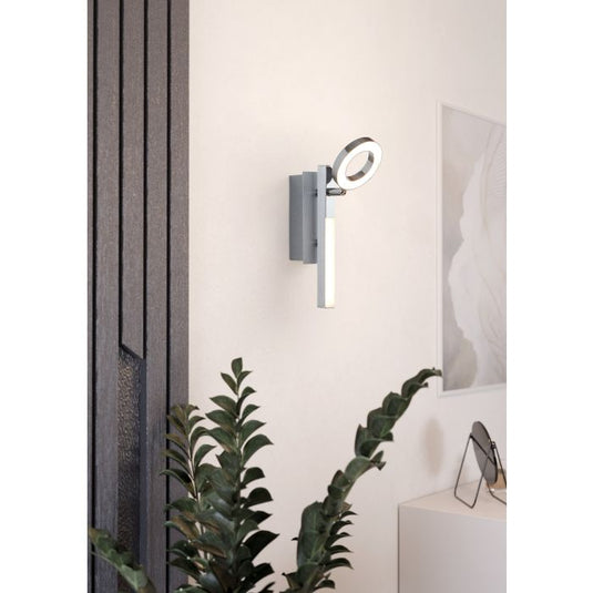 Foco LED de Parede com Estrutura Cromada CARDILLIO 1 EGLO