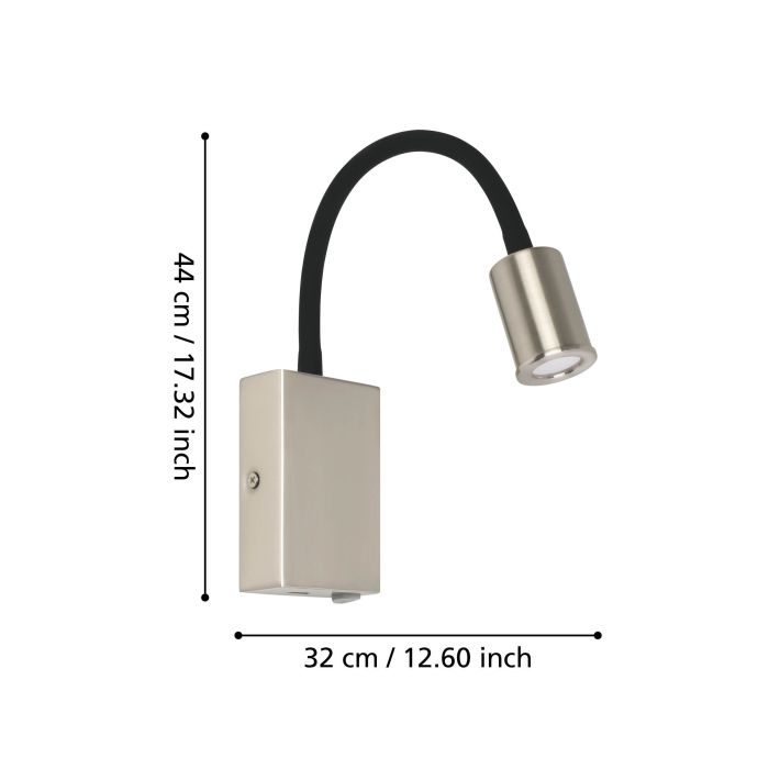 Chargez l'image dans la visionneuse de la galerie, Aplique de Parede LED com Porta USB e Pescoço Ajustável TAZZOLI EGLO
