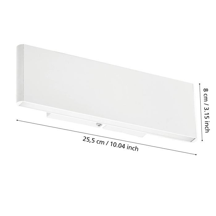 Cargue la imagen en el visor de la galería, Aplique de Parede LED em Alumínio Branco CLIMENE EGLO
