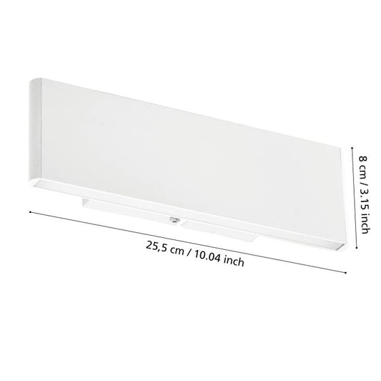 Aplique de Parede LED em Alumínio Branco CLIMENE EGLO