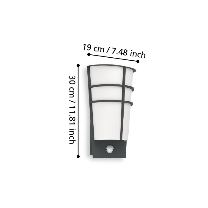 Load image into Gallery viewer, Aplique de Parede Exterior com Sensor Movimento e LED BREGANZO 1 EGLO
