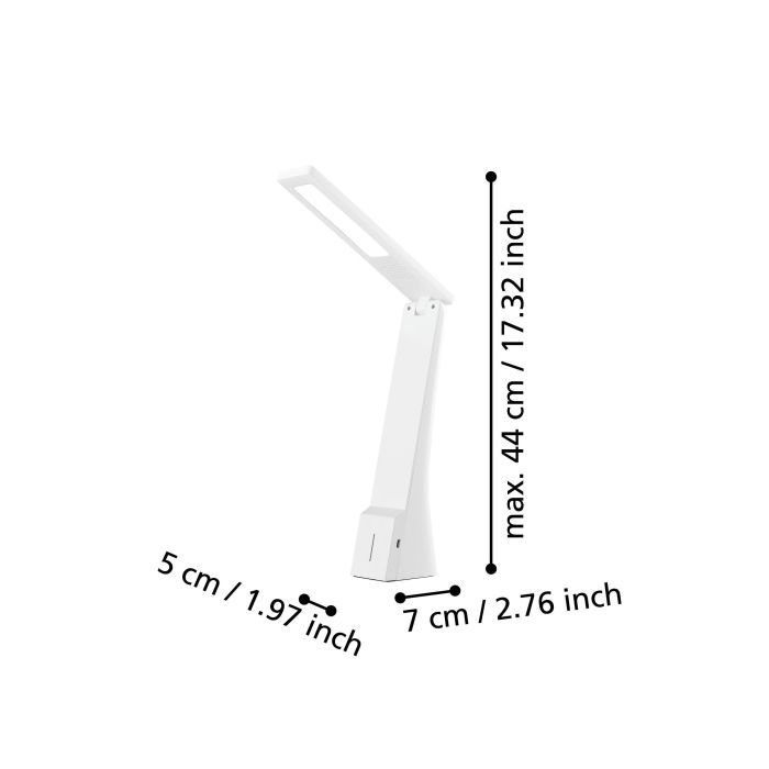 Carregue imagem no visualizador da galeriaCandeeiro de Mesa LED com Cabeça Ajustável LA SECA EGLO
