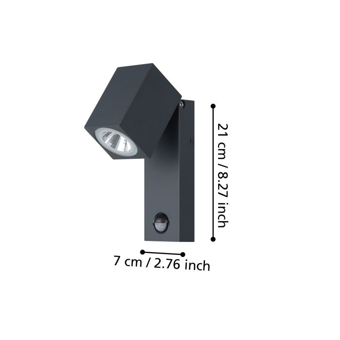 Carregue imagem no visualizador da galeriaAplique de Parede Exterior com Sensor de Movimento SAKEDA EGLO
