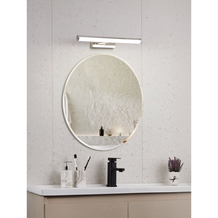 Cargue la imagen en el visor de la galería, Aplique de Parede LED com Painel Branco e Metal Cromado VADUMI EGLO
