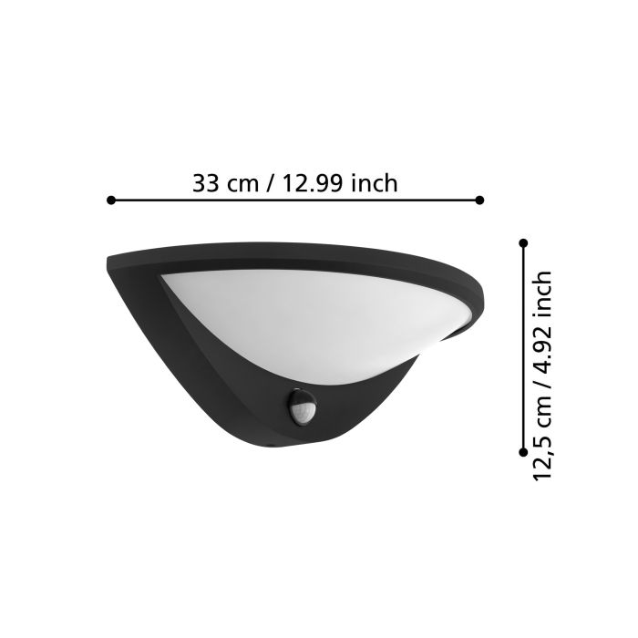 Carregue imagem no visualizador da galeriaAplique de Exterior LED com Sensor de Movimento BELCREDA EGLO
