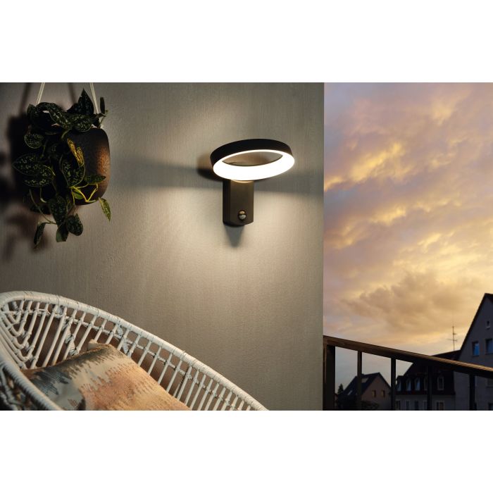 Load image into Gallery viewer, Aplique de Parede Exterior LED com Sensor de Movimento PERNATE EGLO
