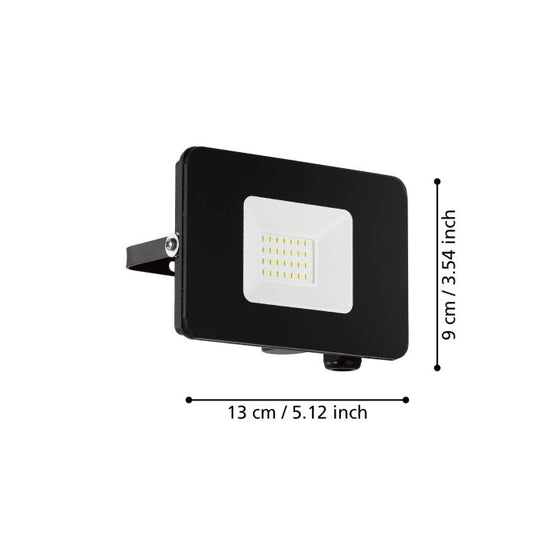 Projetor de Exterior Preto com LED Branco Neutro FAEDO 3 EGLO