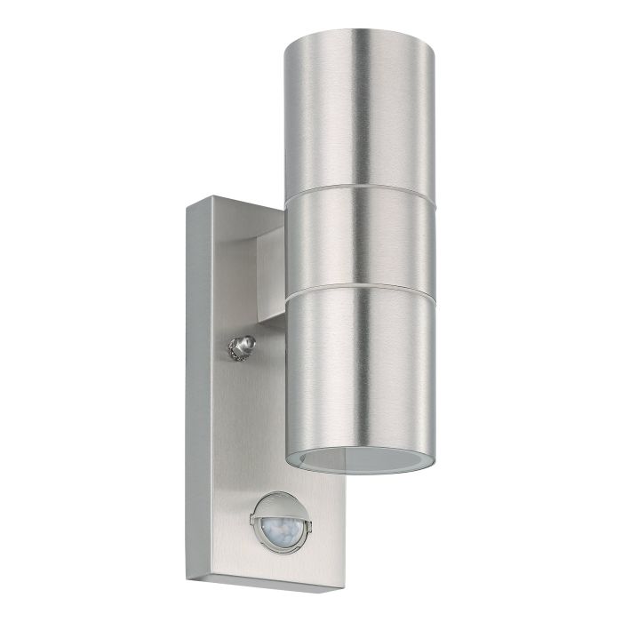 Load image into Gallery viewer, Aplique LED Exterior em Aço Inoxidável com Sensor RIGA 5 EGLO
