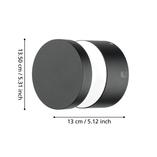 Aplique Exterior LED em Alumínio Fundido Preto MELZO EGLO